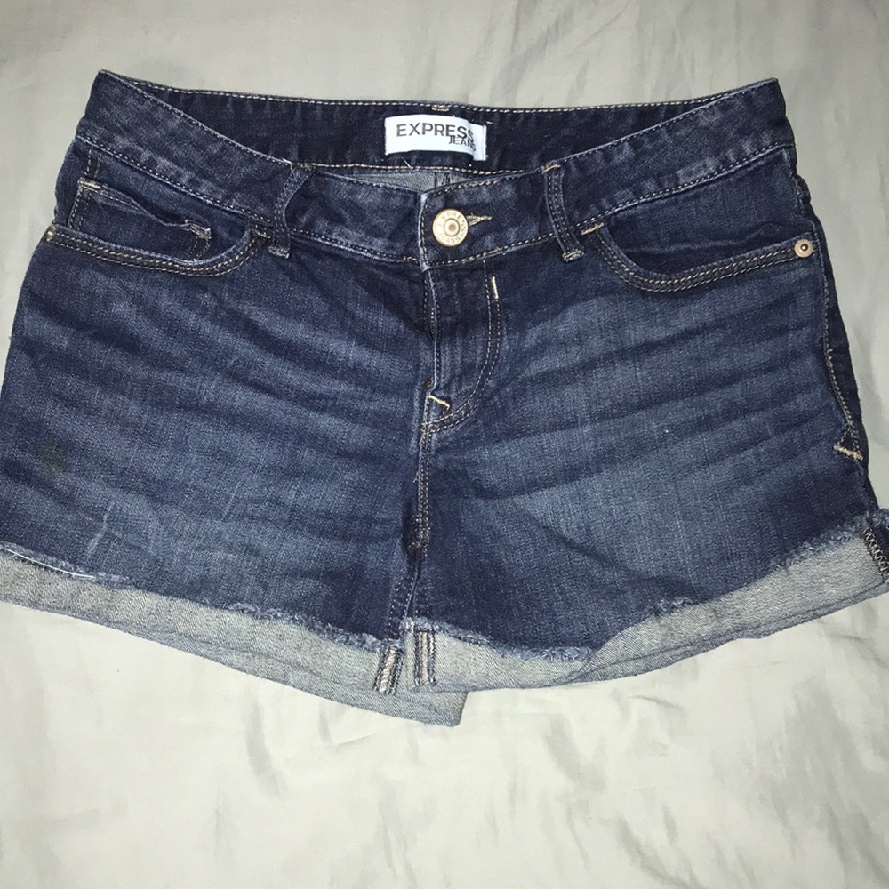 Express denim shorts